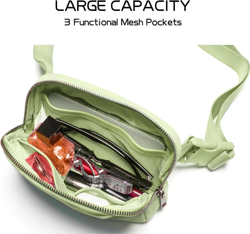 Gitus Belt Bag for Women Fanny Pack Crossbody Bags for Women Fashion Waist Packs with Adjustable Strap Gifts for Her Teen Girls (Light Green) - Image 5